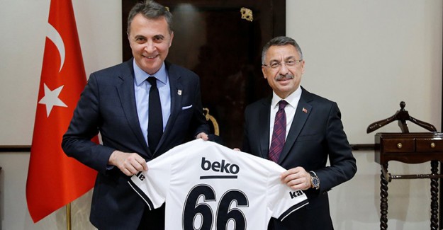 Cumhurbaşkanı Yardımcısı Oktay, Beşiktaş Başkanı Fikret Orman'ı Kabul Etti