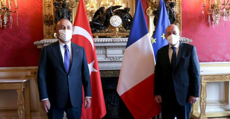 Dışişleri Bakan Çavuşoğlu Fransız Mevkidaşı ile Görüştü