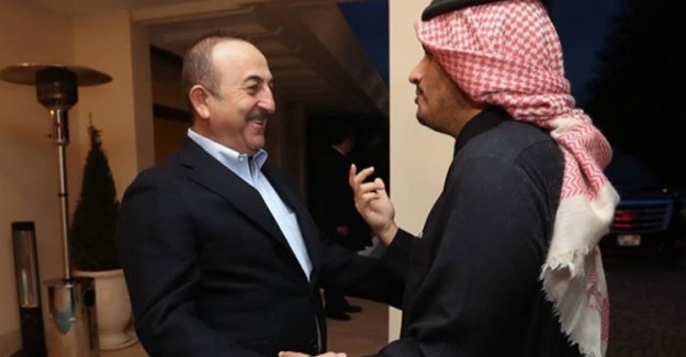 Dışişleri Bakanı Çavuşoğlu Katarlı Mevkidaşını Kabul Etti