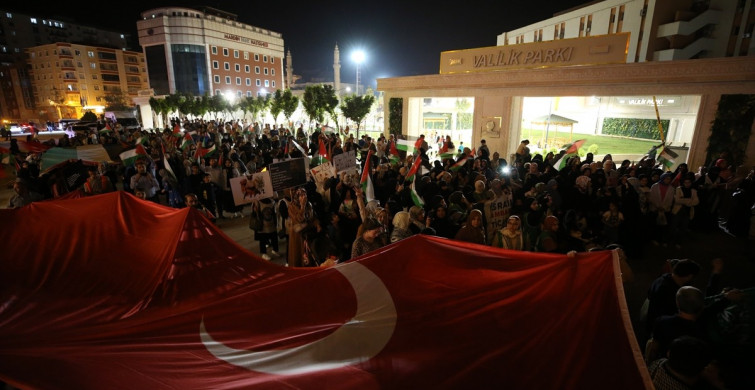 Diyarbakır ve Çevresinde İsrail'in Saldırıları Protesto Edildi