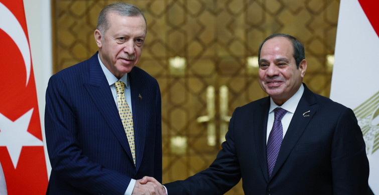 Dünyanın gözü bu buluşmada: Cumhurbaşkanı Erdoğan 12 yıl sonra  Mısır’ı ziyaret etti!