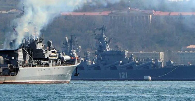 Dünyanın gözü bu gelişmede: Ukrayna, Rusya'nın en büyük savaş gemisini vurdu!