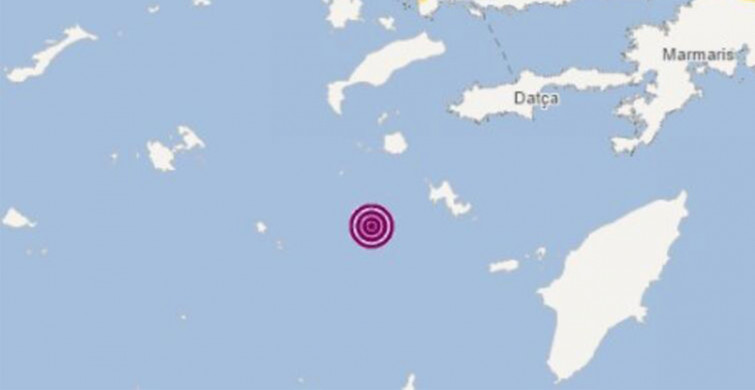 Ege Denizi Datça'da Açıklarında Arka Arkaya 3 Deprem