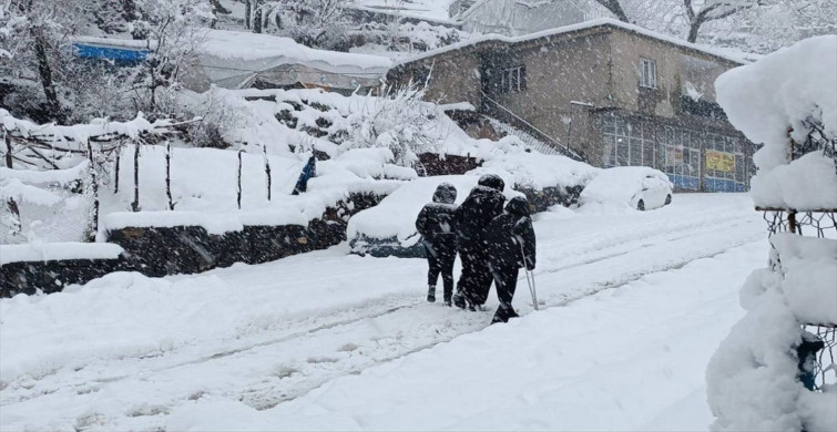 Eğitime kar yağışı engeli: Şırnak’ta iki ilçede okullar tatil edildi