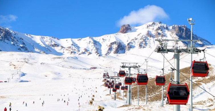 Erciyes'te Kar Kalınlığı 1,5 Metreyi Aştı