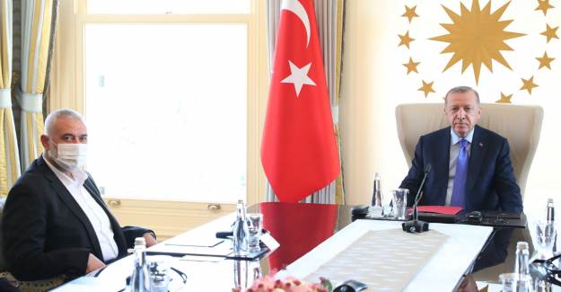 Erdoğan, İsmail Haniye'yi Kabul Etti