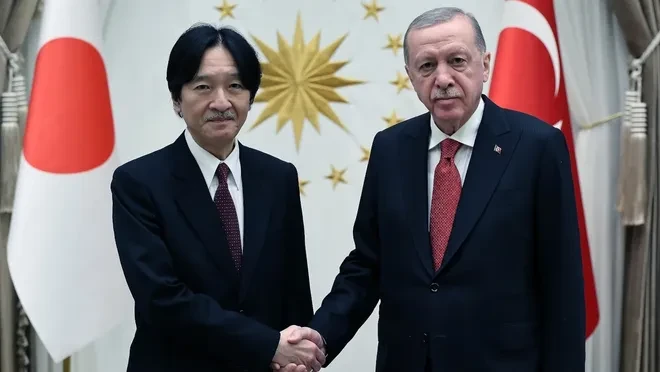 Erdoğan, Japonya Veliaht Prensi Fumihito ile görüştü