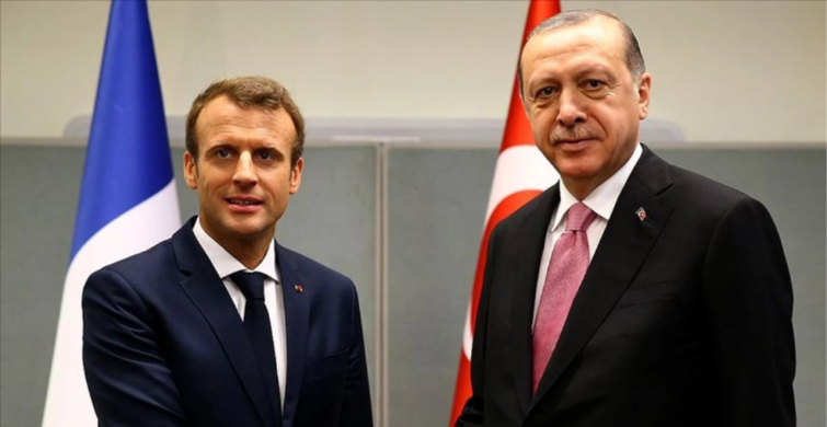 Erdoğan ve Macron'dan Suriye görüşmesi