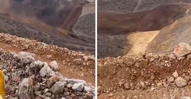 Erzincan’da madende toprak kayması meydana geldi