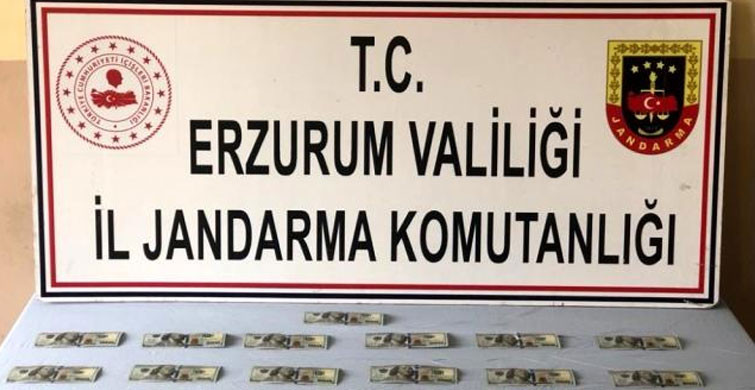 Erzurum'da Sahte Dolar Ele Geçirildi