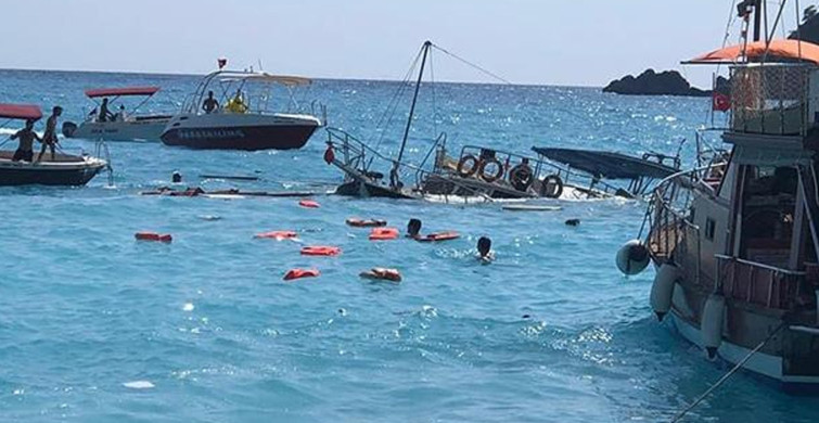 Fethiye'de Tur Teknesi Battı! Çok Sayıda Yaralı Var