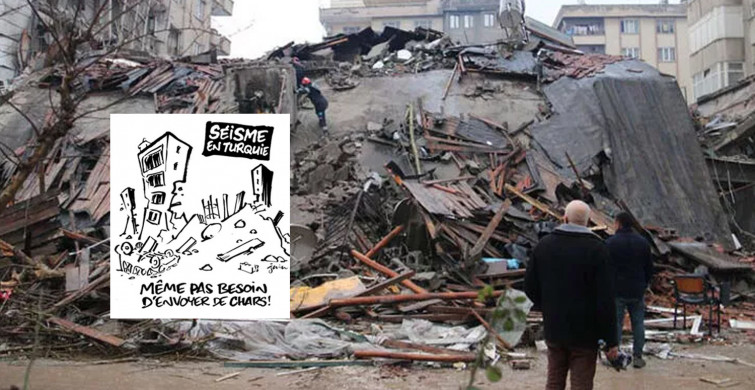 Fransız dergiden Türkiye’de yaşanan depremle ilgili vicdansız paylaşım