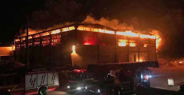 Gaziantep'te Fabrika Yangını 