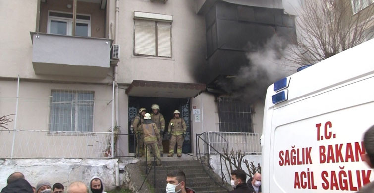 Güngören’de Yangın Çıkan Evde Akli Dengesi Bozuk Şahıs Mahsur Kaldı