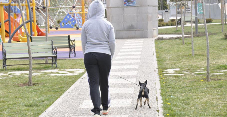 Hafta Sonu Kısıtlamasıyla Parklar Köpeklerini Gezdiren Vatandaşlara Kaldı