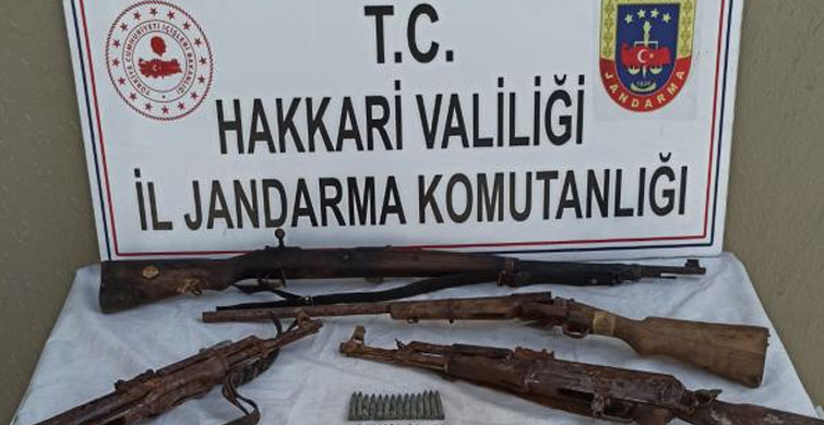 Hakkari'de PKK'ya Ait Silah ve Mühimmat Ele Geçirildi