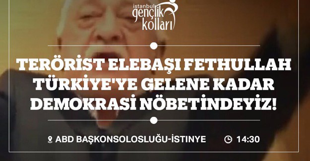 Halk ABD Konsolosluğu'ndan FETÖ'yü İsteyecek