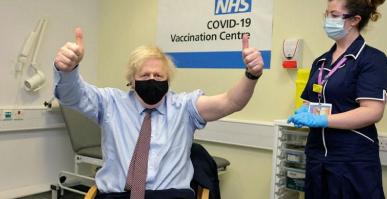 İngiltere Başbakanı Boris Johnson, Astrazeneca Aşısı Oldu