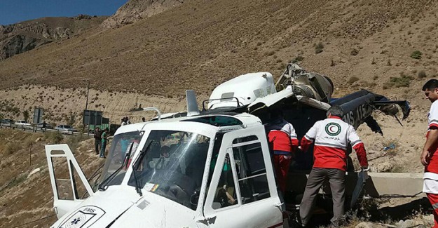 İran'da Hasta Almak İçin Havalanan Ambulans Helikoper Düştü, 5 Ölü