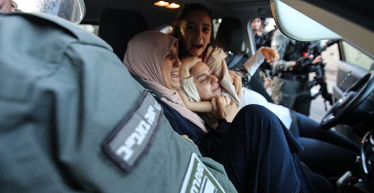 İşgalci İsrail Polisi, Filistinli Kadınlara Şiddet Uyguladı