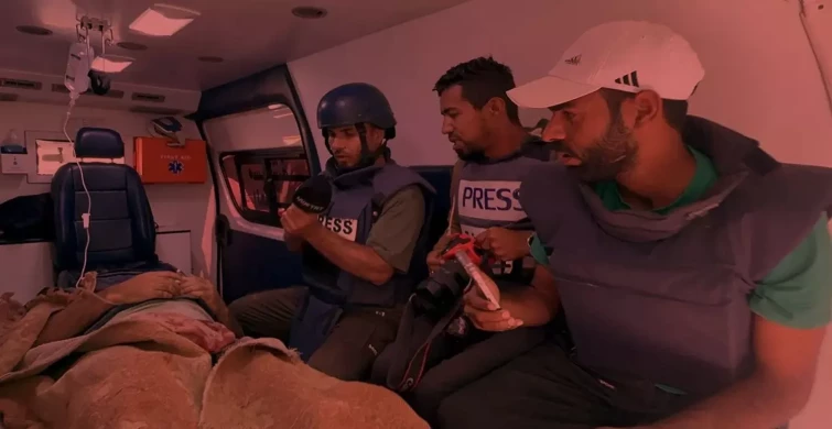 İsrail'in basın özgürlüğüne yönelik hedefi: TRT Arapça ekibine saldırı!