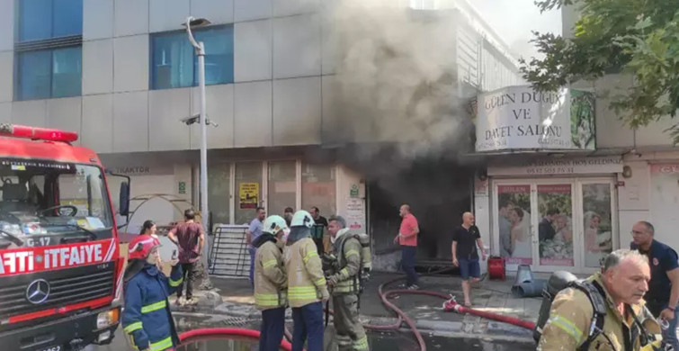 İstanbul Bayrampaşa’da iş merkezinde yangın: Mahsur kalanlar var