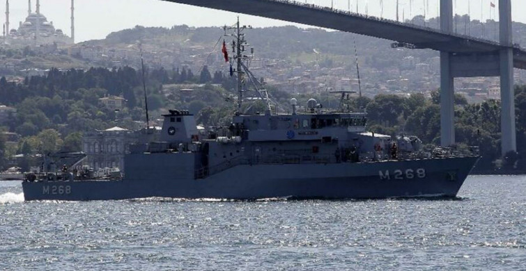 İstanbul Boğazı'nda Hareketlilik! Mayın Arama Gemileri Art Arda Geçti