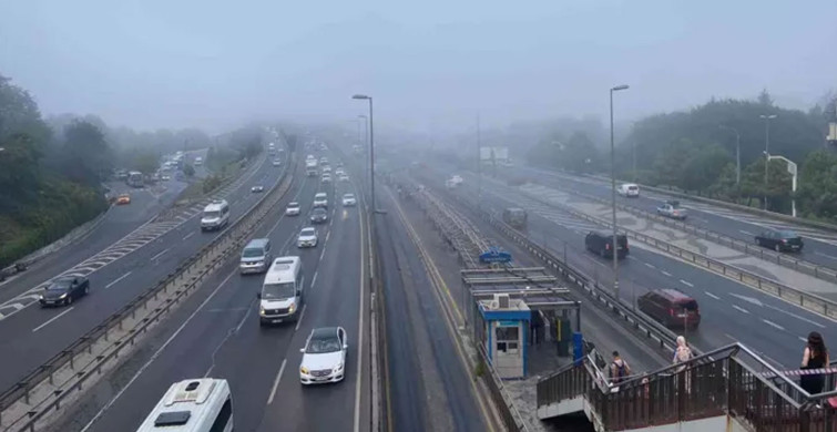 İstanbul sise gömüldü! Haliç Köprüsü adeta yok oldu