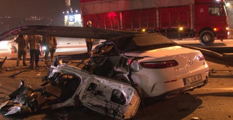 İstanbul'da feci kaza, araçtan fırlayan sürücü havada taklalar attı!