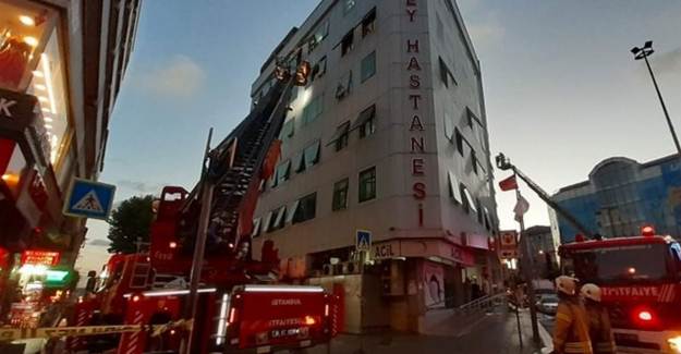 İstanbul’da Hastanede Yangın Paniği!