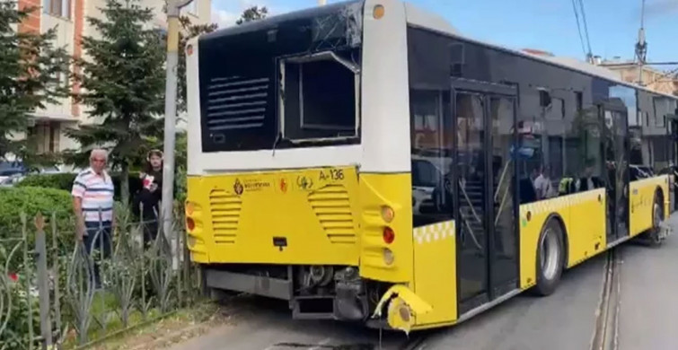 İstanbul’da korkutan kaza: İETT otobüsü Tramvay yoluna girdi