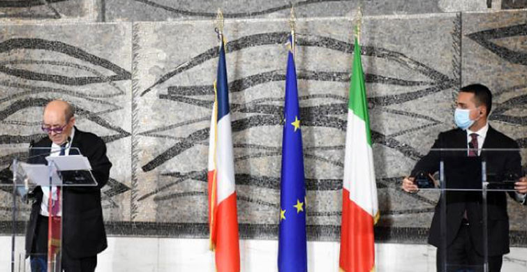 İtalya Ve Fransa Dışişleri Bakanları Roma'da Bir Araya Geldi