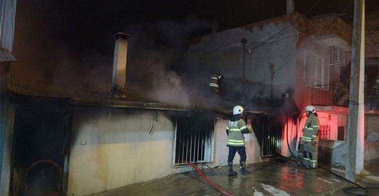 İzmir'de, Babası Uyurken Evi Ateşe Verdi