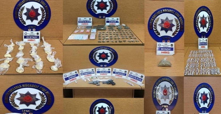 İzmir'de Düzenlenen Uyuşturucu Operasyonlarında 7 Şahıs Tutuklandı