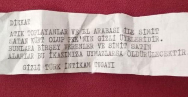 İzmir'de Evlerin Pencerelerine Tehdit İçerikli Irkçı Mesajlar Bırakıldı