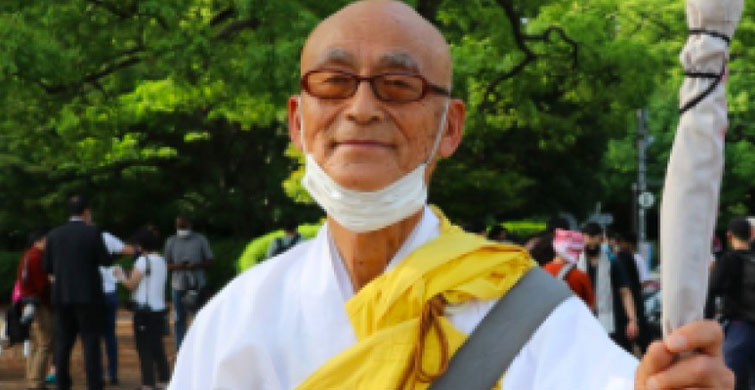 Japonya'daki Budist Rahipten Filistin'e Destek Geldi