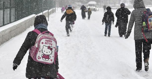 Kar İki İlde Okulları Tatil Etti