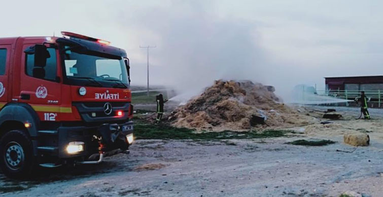Karaman’da Korkutan Saman Yangını Gerçekleşti