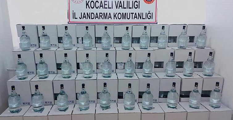 Kocaeli'de Kaçak Alkol Operasyonu