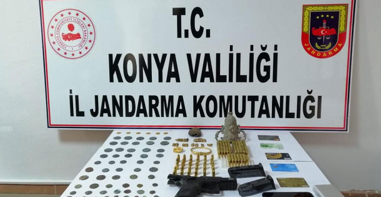 Konya’da 91 Adet Tarihi Eser Yakalandı:5 Gözaltı