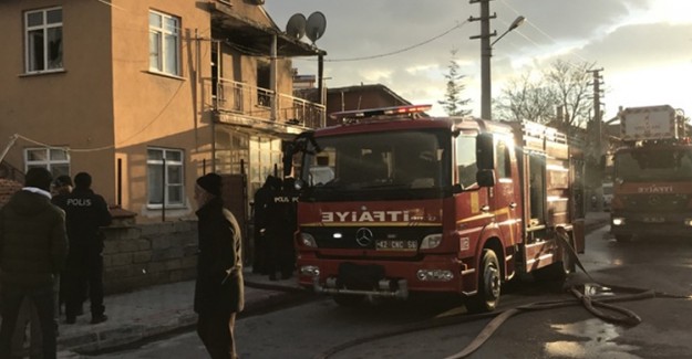 Konya'da Evde Yangın Çıktı! 1 Ölü, 1 Yaralı