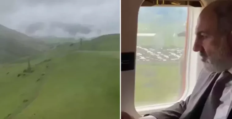 Kötü hava koşulları: Ermenistan Başbakanı Paşinyan'ın helikopteri planlanmayan rotada!