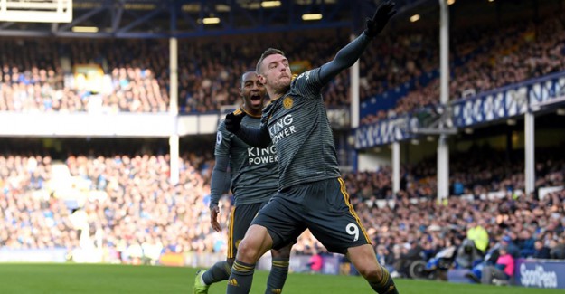 Leicester City Everton Deplasmanında Vardy’le Güldü