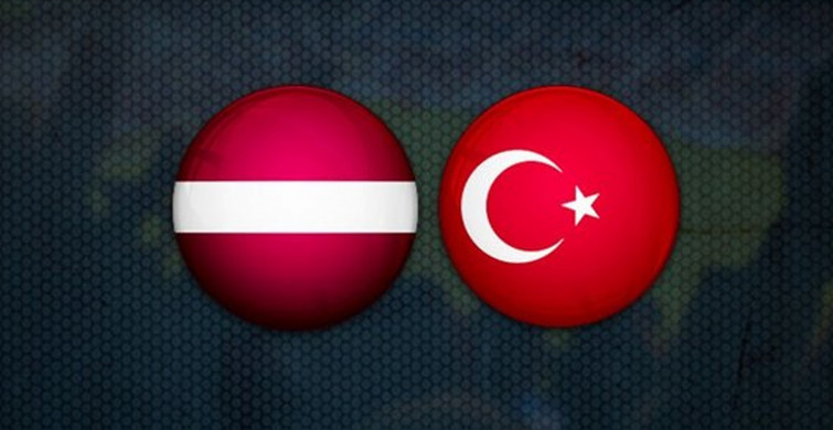 Maç Sona Erdi! Letonya 1-2 Türkiye