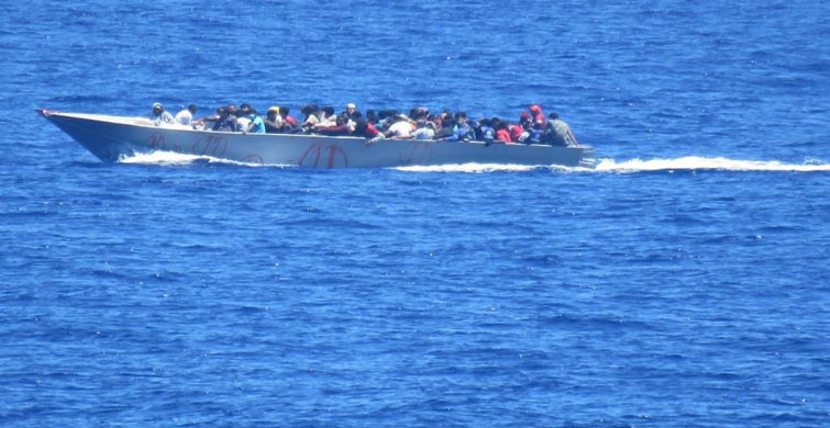 Libya Açıklarında 54 Düzensiz Göçmen Kurtarıldı