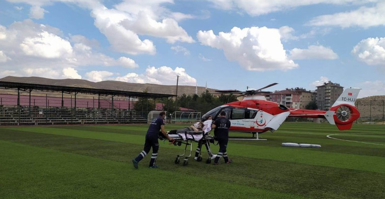Malatya'da Rahatsızlanan Yaşlı Kadını Hava Ambulansı Kurtardı!
