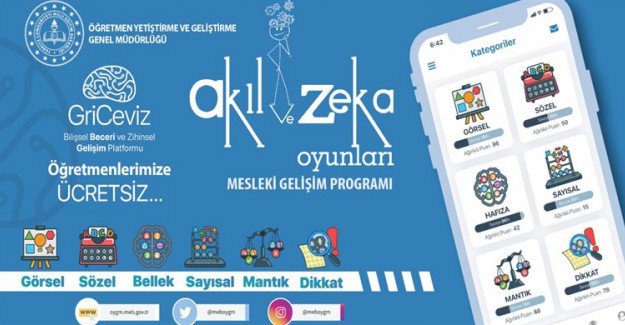 Milli Eğitim Bakanlığı Tarafından "GriCeviz" Akıl ve Zeka Oyunları