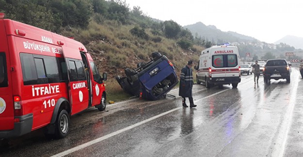 Minibüs Takla Atması Sonucunda 1 Kişi Hayatını Kaybetti 5 Kişi Yaralandı 