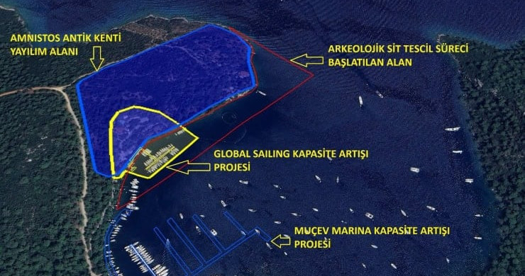 MUÇEV’in Marmaris’teki yat limanı genişletme projesi iptal edildi
