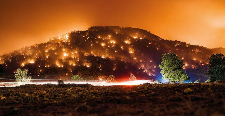 Muğla’da Şehir Işıkları Değil Alev Topları Yanıyor